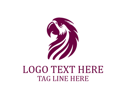 Tropical Modern Parrot Logo