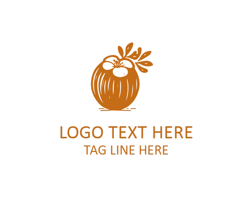 Tropical Paradise Coconut Logo