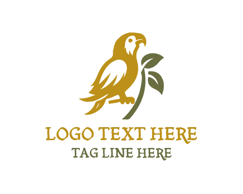 Tropical Parrot Business Logo Design