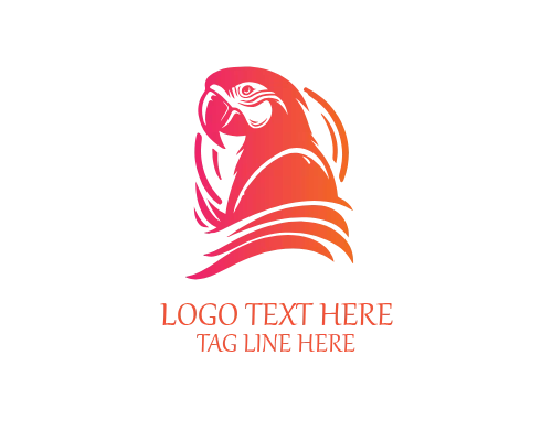 Tropical Parrot Logo for Exotic, Travel, and Lifestyle Brands