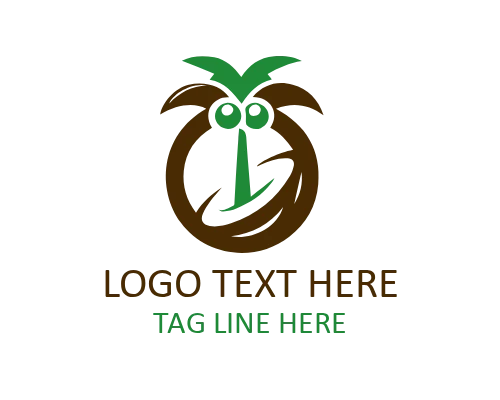 Tropical Pineapple Fresh Fruit Logo