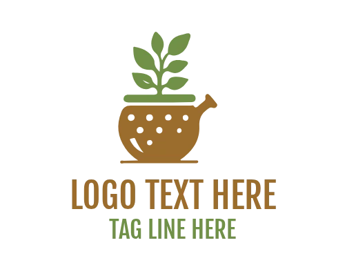 Tropical Plant Pot Logo