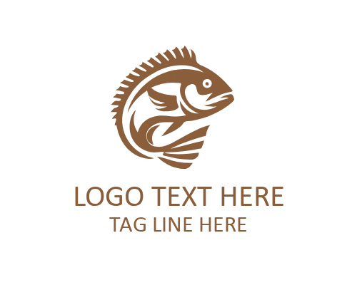 Tropical Style Fish Brand Logo