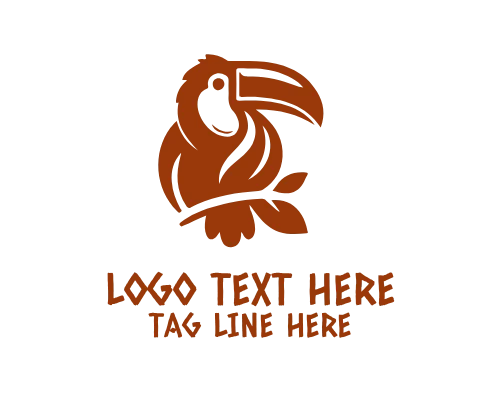 Tropical Toucan Bird Logo