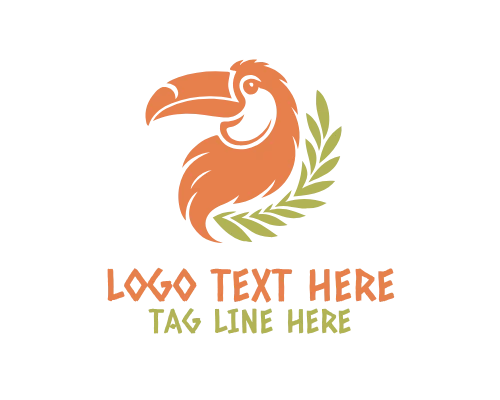 Tropical Toucan Bird Mascot Logo
