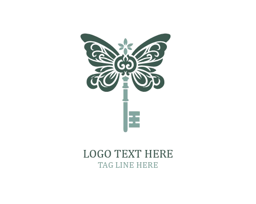 True Flight Wings Key Logo