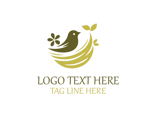 Trust Home Nesting Bird Logo for Care Branding