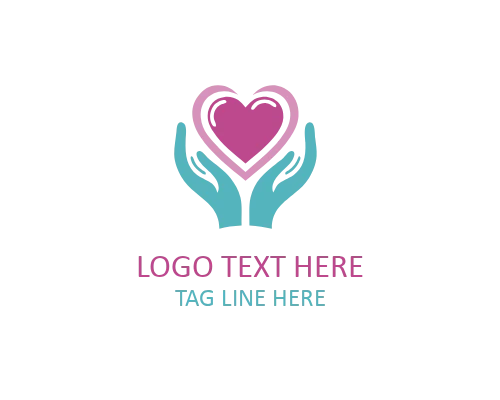  Trusted Hands Caregiver Logo for Professional Healthcare Services