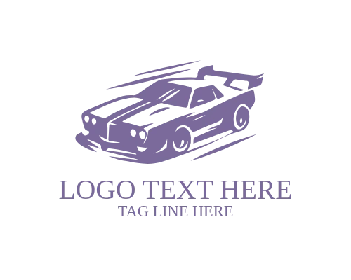 Turbo Racing Car Logo