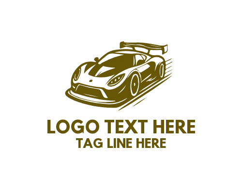 Turbo Sports Car Logo
