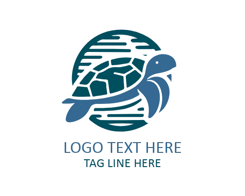 Turtle Leaf Nature Logo