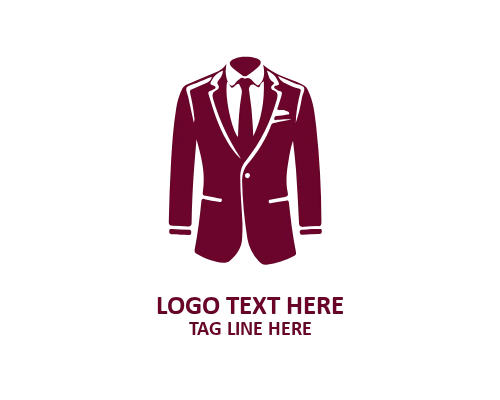 Tuxedo Collar Man Dress Logo