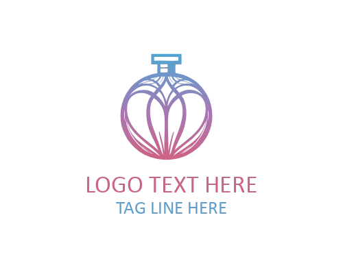 Twilight Orchid Elegant Perfume Logo for Sophisticated Evening Fragrance