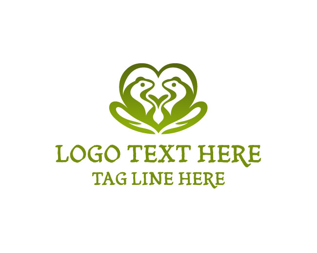 Twin Frog Heart Logo