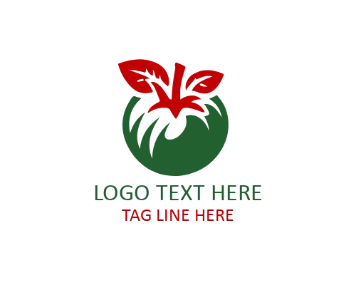 Two Leaf Tomato Logo for Food Brands