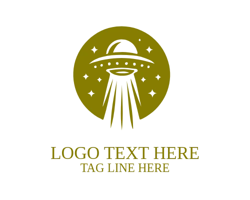 UFO Beam Abduction Logo