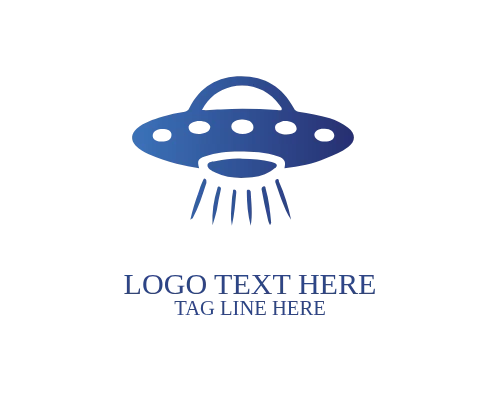 UFO Circle Emblem Logo