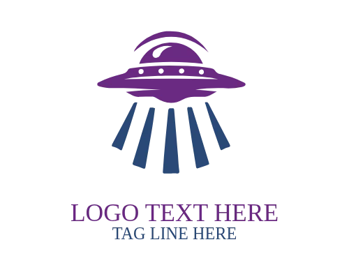 UFO Night Sky Logo