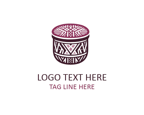 Ugandan Drum Logo for East African Percussion