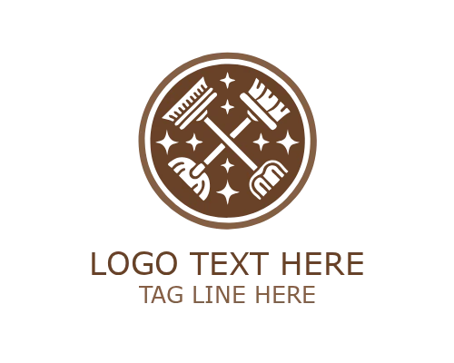 Ultimate Cleaning Brush Logo for Premium Cleaning and Hygiene Branding