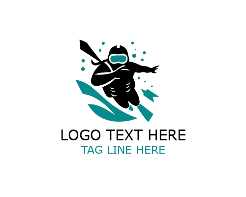 Ultimate Diver Logo for Premium Diving and Marine Branding