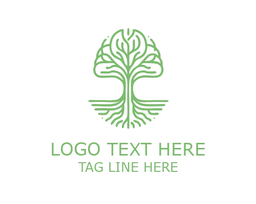 Ultimate Tree Monoline Logo for Premium Eco and Sustainability Branding