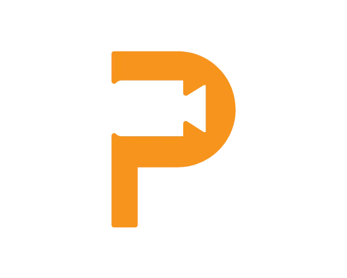 Minimal Letter P Recording Logo
