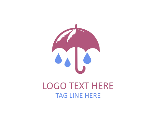 Umbrella Outline Logo Icon