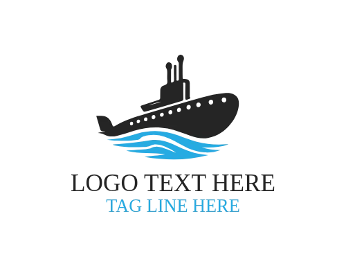 Underwater Explorer Submarine Logo
