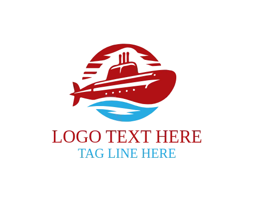 Underwater Mission Submarine Logo