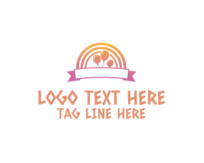 Unique Baby Cake Birthday Logo