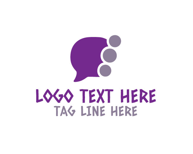 Unique Conversation Bubble Logo