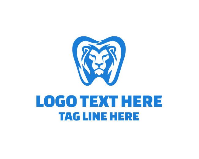 Unique Dental Lion Logo