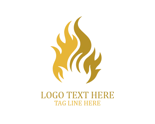 unique Flame Aggressive Logo