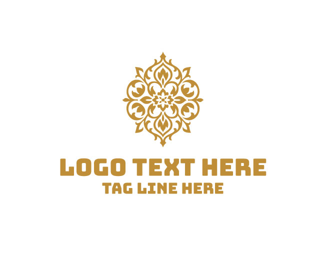 Unique Floral Gardenia Logo