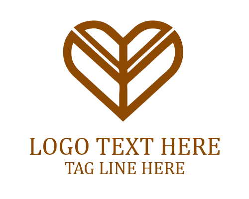 Unique heart logo