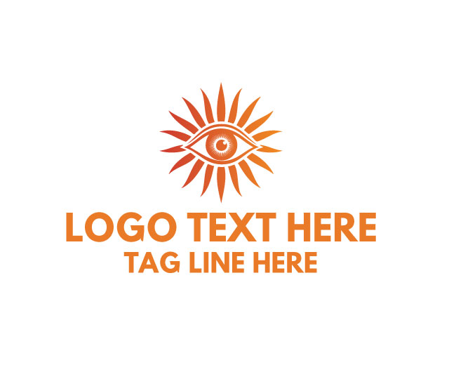Unique Horizon Sun Eye Logo