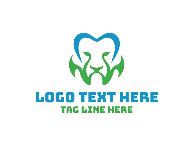 Unique Lion Smile Care Logo