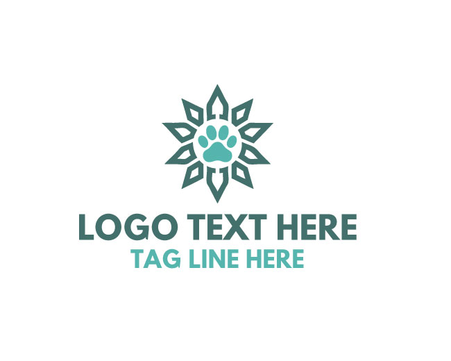 Unique Paw Star Logo