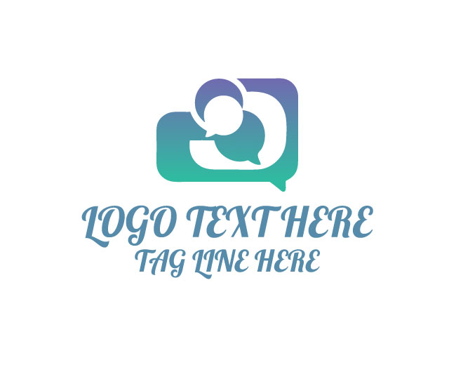 Unique Speech Bubble Logo