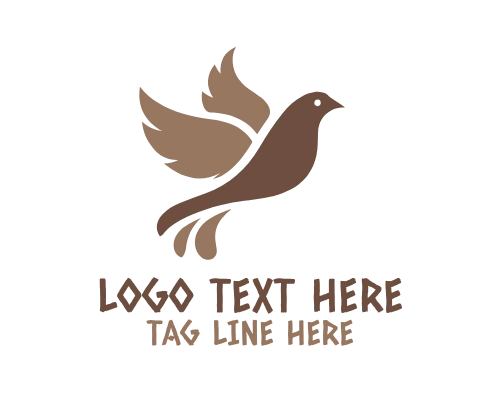 Unity Dove Peace Emblem Logo