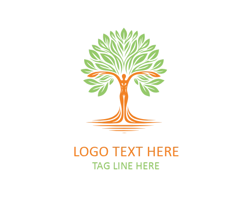  Unity Man Tree Logo