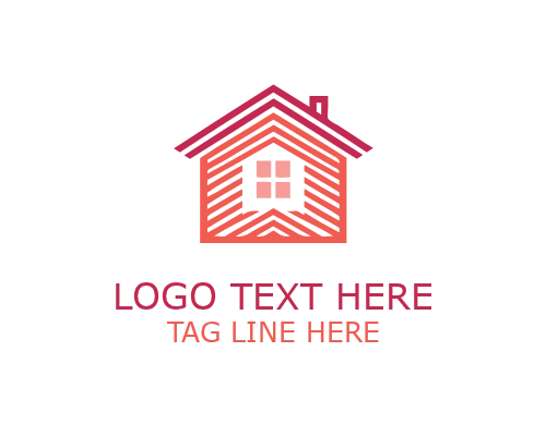Urban Abstract Roofing Logo for City Construction and Building Branding