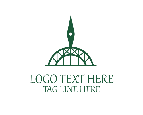 Urban Architecture Bridge Logo for City and Infrastructure Branding