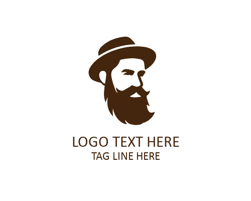 Urban Beard Guy Street Style Logo