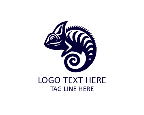  Urban Chameleon Flat Logo for Street and Modern Brands