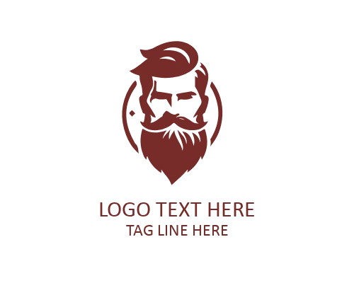 Urban Grooming Beard Guy Logo