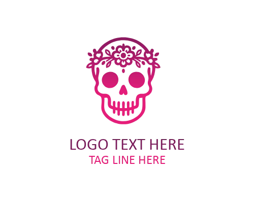 Urban Mexican Skull Logo