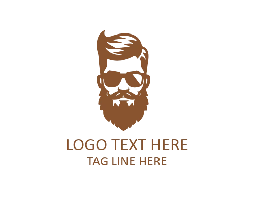 Urban Style Beard Guy Logo