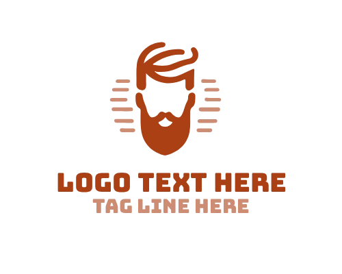 Urban Style Linear Man Salon Logo